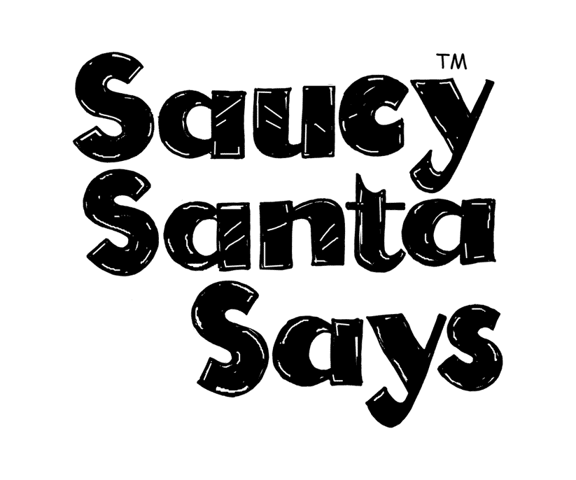 Logo design for 'Saucy Santa' rude greetings cards