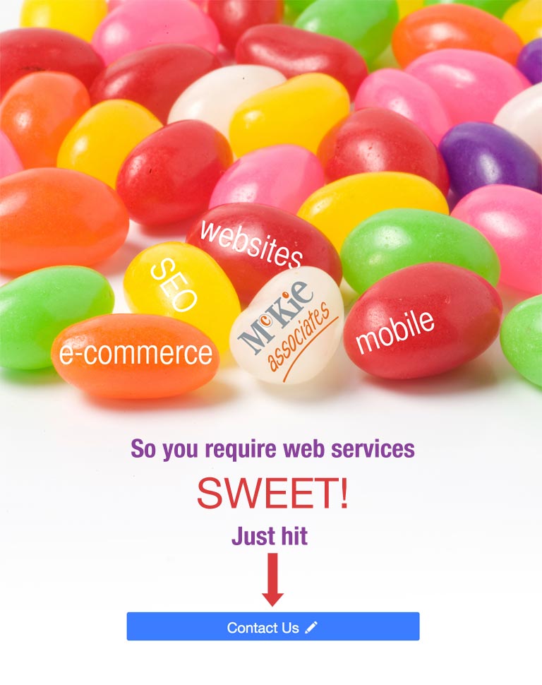 Facebook advertising example-McKie Associates' 'Sweet' advertisement